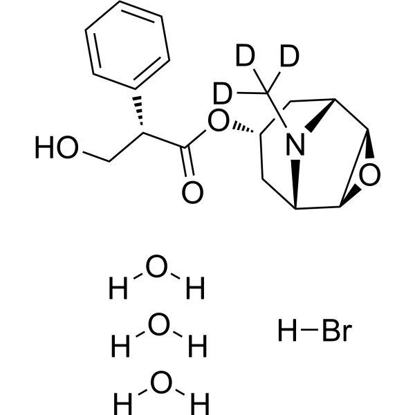 Scopolamine-d3 hydrobromide trihydrate (Hyoscine-d3 (hydrobromide trihydrate))
